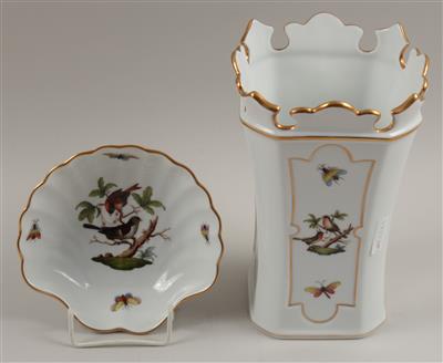 Vase, Muschelschale, - Antiques and Paintings