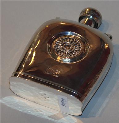 Deutsche Trinkflasche mit 2 integrierten Trinkbechern, - Antiques and Paintings