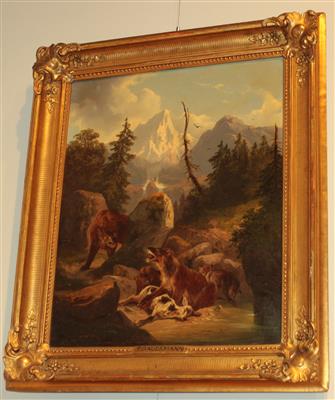 Kopie nach/Copy after Friedrich Gauermann (1807-1862) - Winterauktion - Antiquitäten,<br />Möbel und Bilder