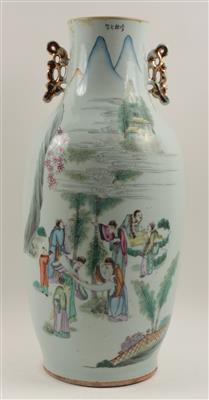 Famille rose-Vase, - Antiques and Paintings