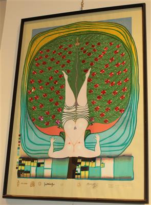 Friedensreich Hundertwasser* - Saisonabschluss-Auktion Bilder Varia, Antiquitäten, Möbel/Design