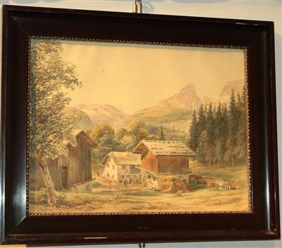 Aquarellist um 1860 - Sommerauktion - Bilder Varia, Antiquitäten, Möbel