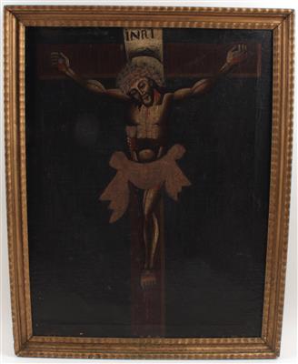Christus am Kreuz, - Saisoneröffnungs-Auktion Antiquitäten & Bilder