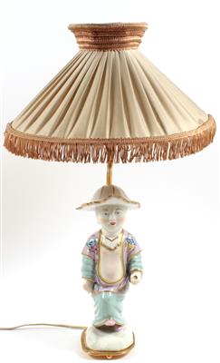 Tischlampe mit Chinesenkind, - Antiquariato e Dipinti