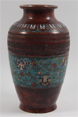 Champlevé-Vase, - Antiquitäten & Bilder