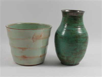 Vase, Übertopf, - Antiques and Paintings