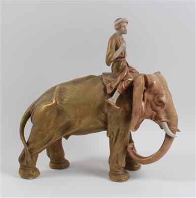Orientale auf Elefant, - Starožitnosti, Obrazy