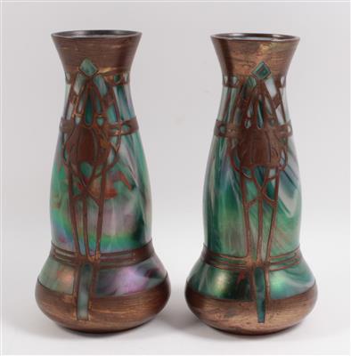 Paar Vasen, - Antiquitäten & Bilder