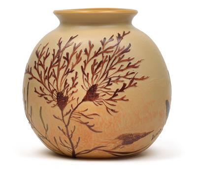 Vase mit Algendekor, - Antiquitäten & Bilder