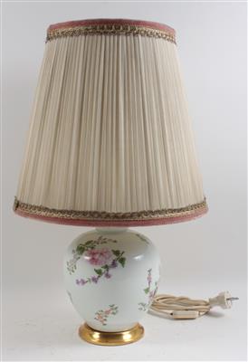 Tischlampe, - Saisonabschluß-Auktion Bilder Varia, Antiquitäten, Möbel, Teppiche und Design