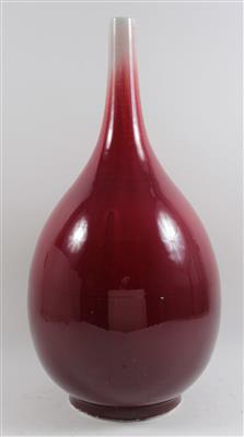 Vase mit kupferroter Glasur, - Saisonabschluß-Auktion Bilder Varia, Antiquitäten, Möbel, Teppiche und Design