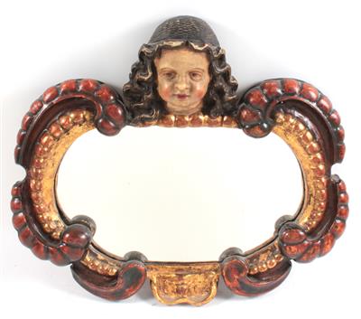 Geschnitzter Spiegelrahmen, - Summer-auction