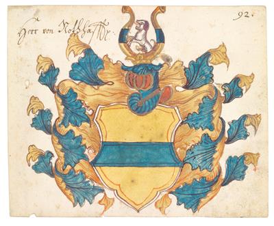 Wappenillustration, 18. Jahrhundert - Sommerauktion - Bilder Varia, Antiquitäten, Möbel/ Design