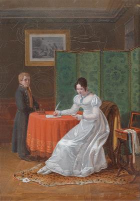 Französischer Künstler um 1880 - Saisonabschluß-Auktion Bilder, Möbel und Antiquitäten