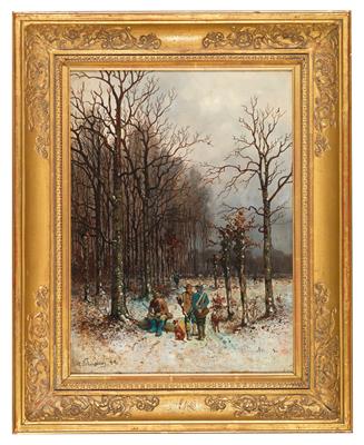 G. Schneider um 1885 - Saisonabschluß-Auktion Bilder, Möbel und Antiquitäten