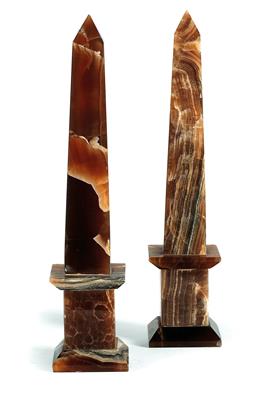 A pair of obelisks, - Selected by Hohenlohe