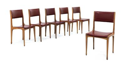 A set of six chairs mod. no. 693, - Selected by Hohenlohe