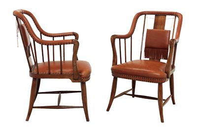 Two armchairs, - Selected by Hohenlohe