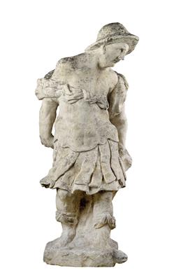 Römischer Soldat, - Möbel und dekorative Kunst, Skulpturen und Antiquitäten, Glas und Porzellan