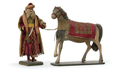 An Arab with a Horse, - Starožitnosti