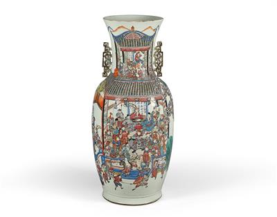 A Large ‘Famille Rose’ Vase, China, Mid-19th Century - Asian Art, Works of Art and Furniture