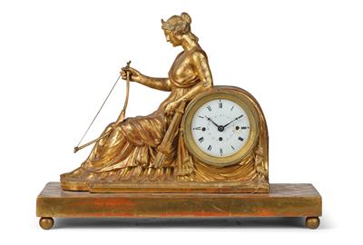 A Josephinian Commode Clock, “Diana” - Starožitnosti