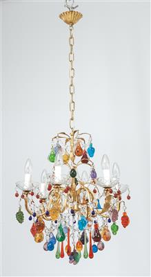 A Small Metal Chandelier, - Asian Art, Works of Art and Furniture