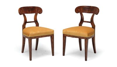 A Pair of Biedermeier Chairs, - Starožitnosti