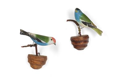 Paar Viechtauer Vögel, - Asiatika, Antiquitäten & Möbel