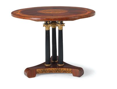 A Round Biedermeier Salon Table, - Asian Art, Works of Art and Furniture