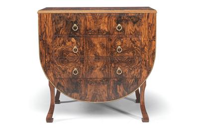 An Unusual Chest of Drawers in the Shape of a Cradle, - Asian Art, Works of Art and Furniture