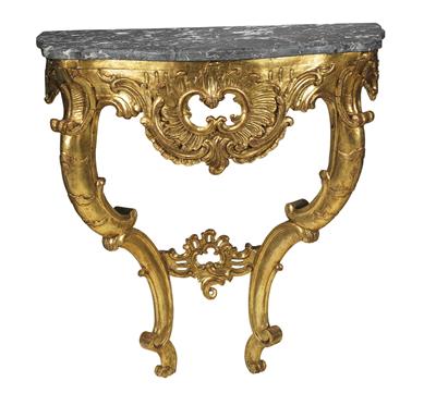 A Baroque console table, - Nábytek
