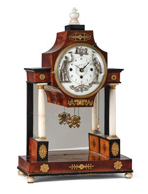 A Biedermeier commode clock ‘Jacquemart’ - Asiatics, Works of Art and furniture