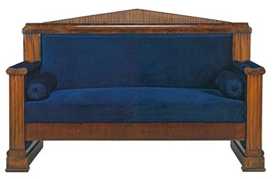 A Biedermeier settee, - Asiatics, Works of Art and furniture