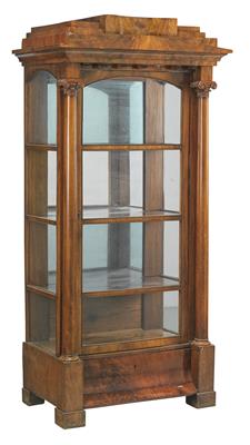 A Biedermeier display cabinet, - Asiatics, Works of Art and furniture