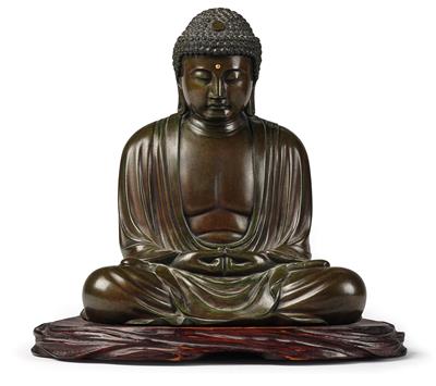 Buddha Amida, Japan, Meiji/Taisho Zeit, signiert Omori Mitsumoto saku, - Asiatika, Antiquitäten und Möbel