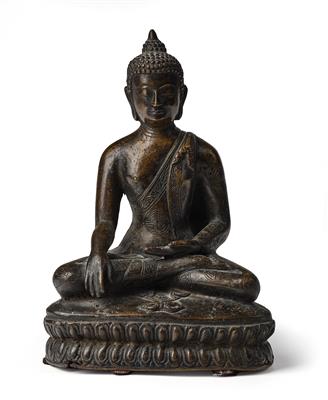 Buddha Shakyamuni, Tibet 18th/19th century, - Asiatics, Works of Art and furniture