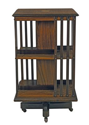 A revolving bookcase, - Asiatics, Works of Art and furniture