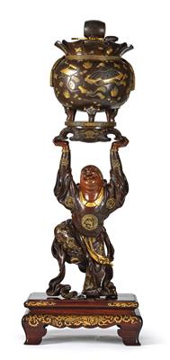 Große Bronzefigur des Daikoku, signiert Miyao zo, Japan um 1900, - Asiatika, Antiquitäten und Möbel