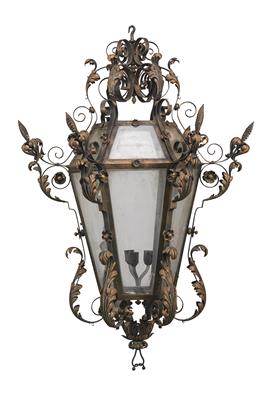 A large hanging lantern, - Asiatics, Works of Art and furniture