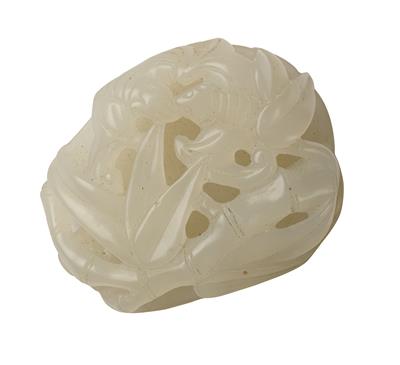 Jade carving, China, Qing Dynasty, - Asiatics, Works of Art and furniture