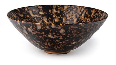 Jizhou bowl with “tortoiseshell” glaze, China, Southern Song to Yuan dynasty, - Asiatics, Works of Art and furniture