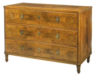 A Josephinian chest of drawers, - Asiatics, Works of Art and furniture