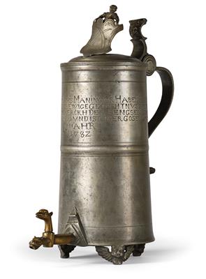 A jug of the scythe-smiths’ guild, from Judenburg, - Nábytek