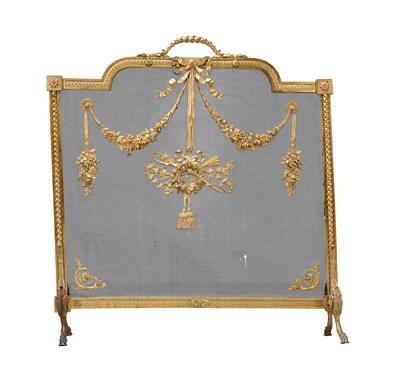 A fire screen, - Asiatics, Works of Art and furniture