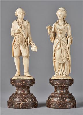 König Ludwig XVI. und Marie Antoinette, - Asiatika, Antiquitäten und Möbel