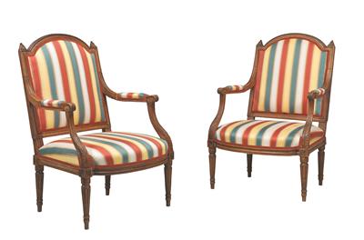 A pair of armchairs, - Asiatics, Works of Art and furniture