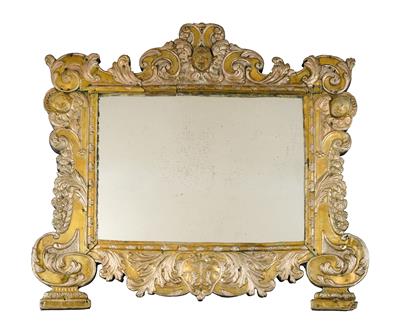 A Rococo wall mirror, - Asiatics, Works of Art and furniture