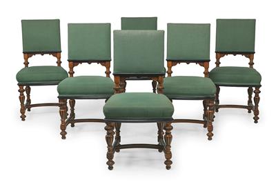 A set of 6 chairs, - Asiatics, Works of Art and furniture
