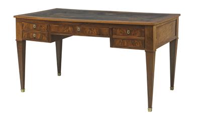 A writing desk, so-called ‘bureau plat’, - Asiatics, Works of Art and furniture